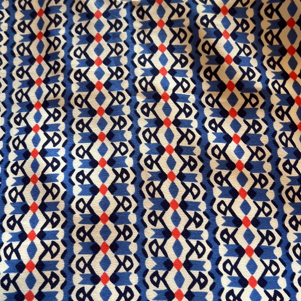 Beautiful Summer Dress Size Small EUC Adjustable Straps Blue White & Red - Picture 4 of 7